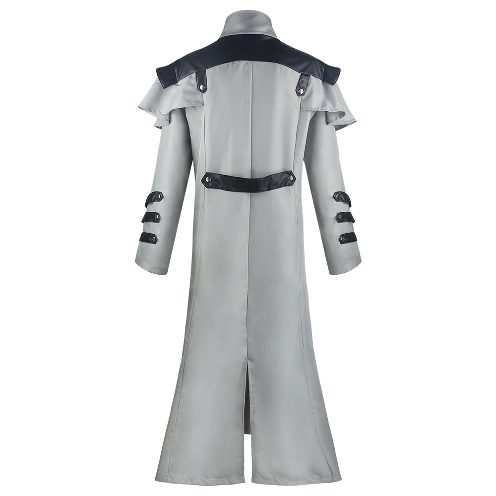 Vintage Medieval Long Trench Coat Gothic Double Breasted Jacket Men's Steampunk Overcoat Victorian Cosplay Tailcoat - Image 5