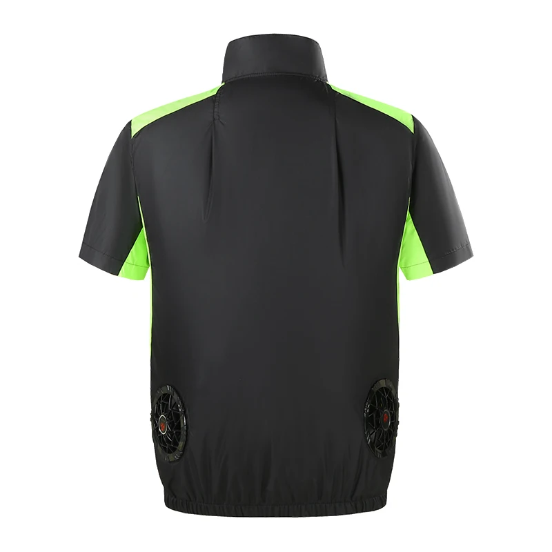 Alternative view of Summer Air conditioning suit Fabric Fan clothing cooling jackets Short Sleeved Top Men's Workwear Coat Fashionable Jacket