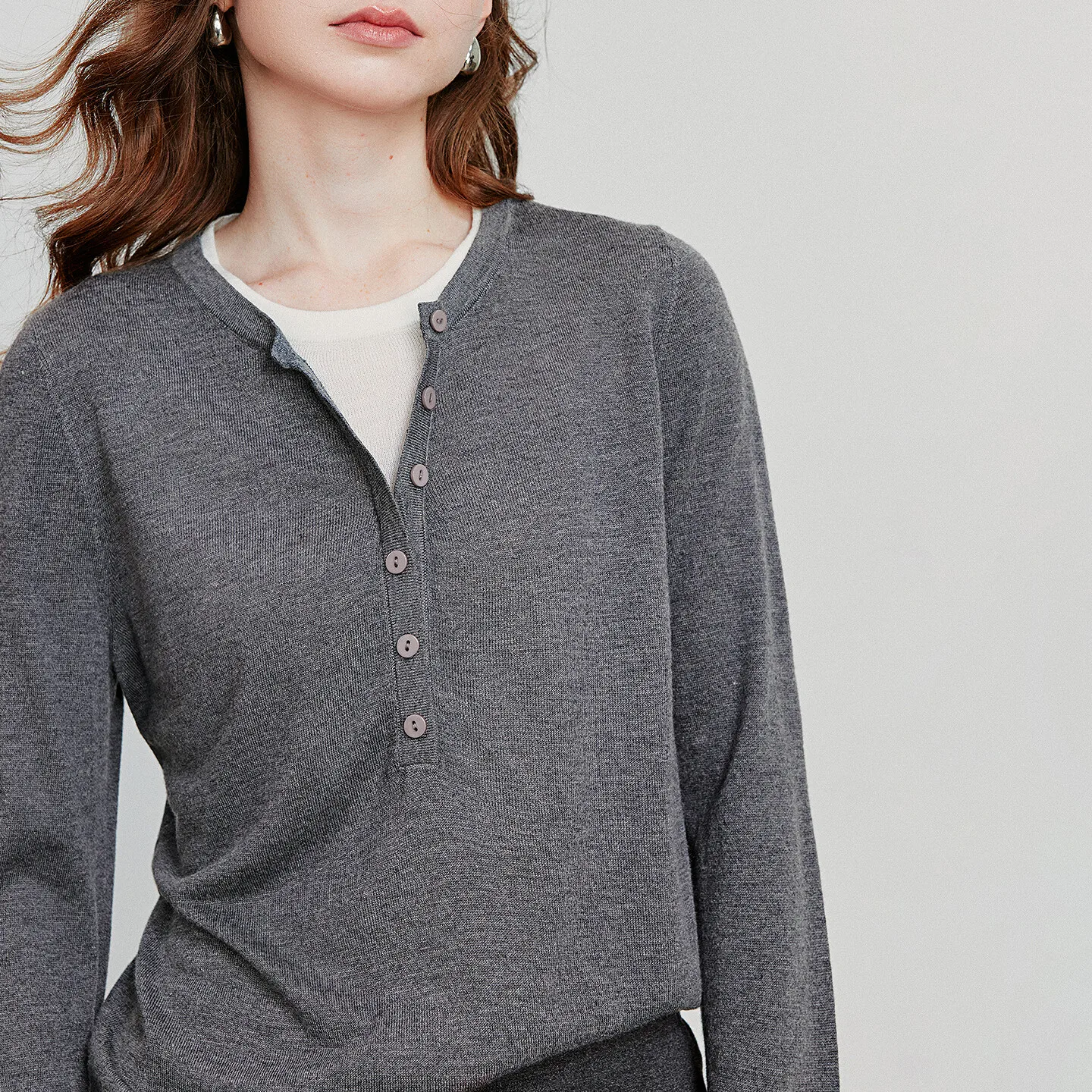 TOYOUTH Women Knitted Shirt 2025 Autumn New Retro Color Contrast Splicing Fake Two Piece Pullover Bottom Tops - Image 4